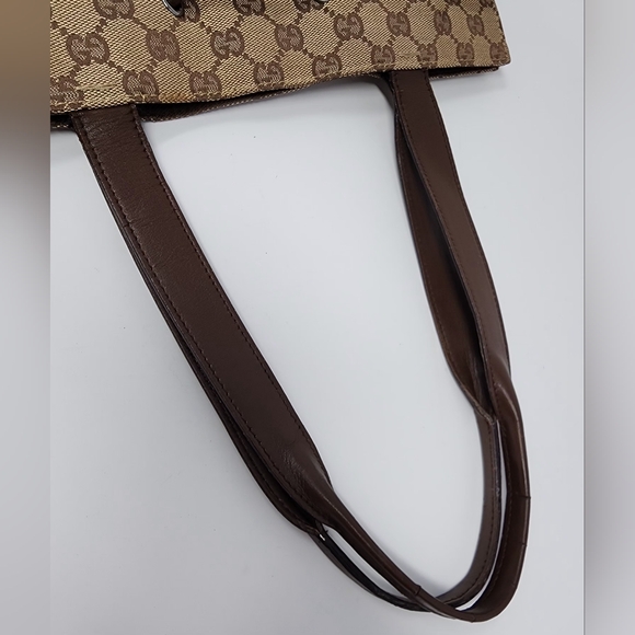 Gucci Vintage Canvas & Leather Shoulder Bag - Picture 7 of 14
